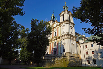 Fototapeta na wymiar Cracow, Sts. Michelangelo and Stanislaus baroque church