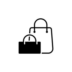 shopping bag icon vector design trendy