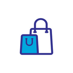 shopping bag icon vector design trendy