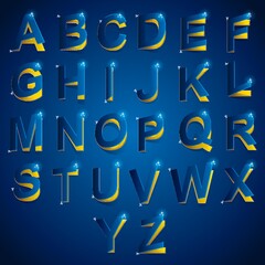 cutout of alphabets