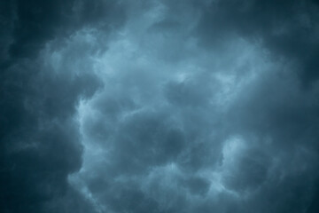Obraz premium Dark and Dramatic Storm Clouds Area Background