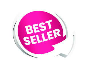 Pink Sale Label with Discount Offer . Promotion Design . Isolated Vector Tag Images