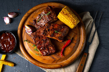 tender spare ribs from the grill