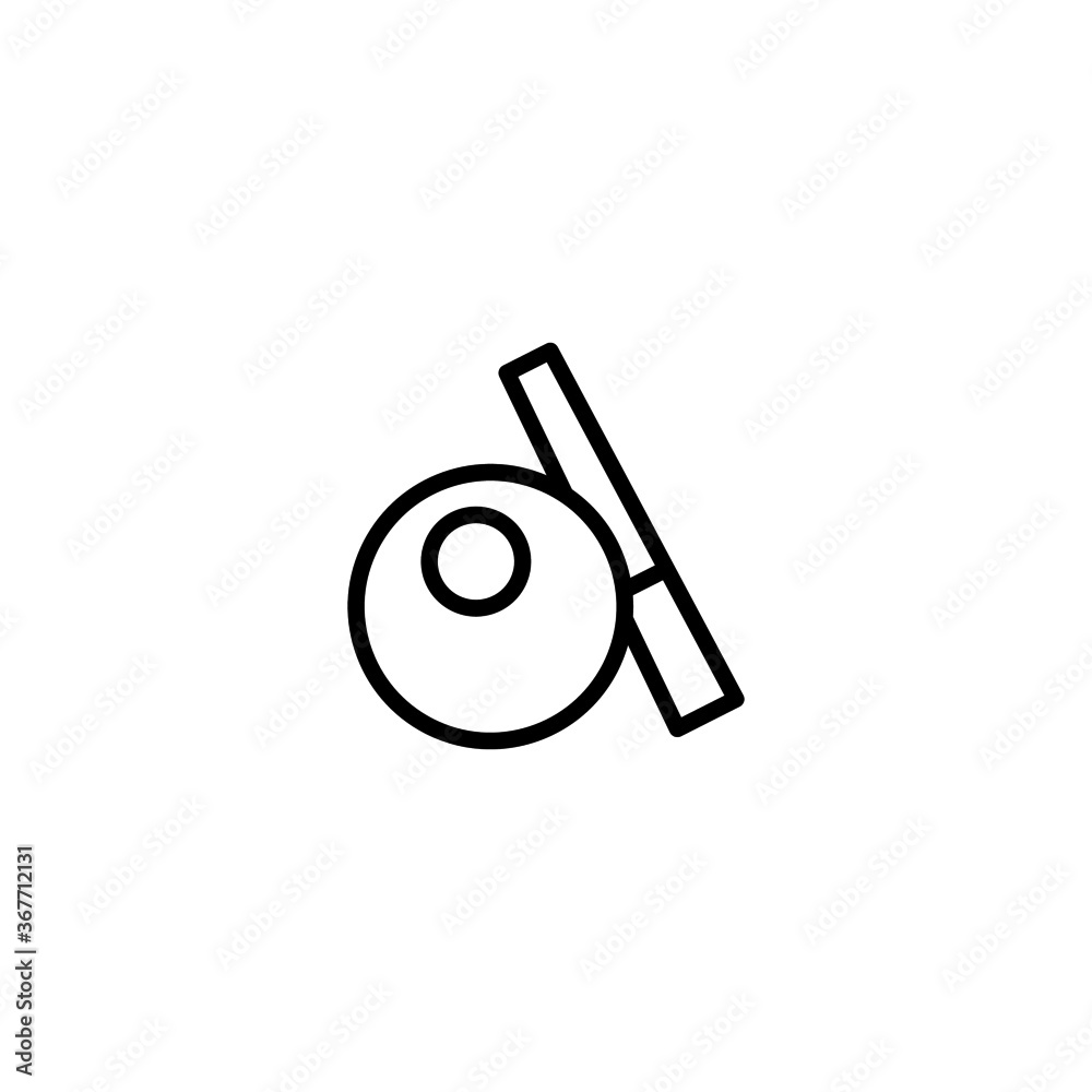 Canvas Prints Billiard Game, Billiard ball icon  in black line style icon, style isolated on white background