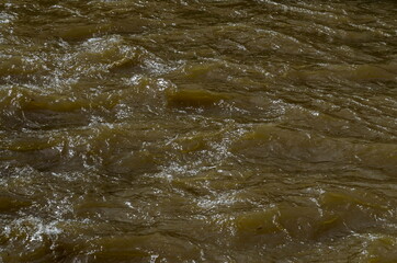 Interesting natural background from the water after rain in the river Bistritsa, Blagoevgrad, Bulgaria 