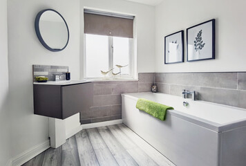 Interior of new refurbished renovated house