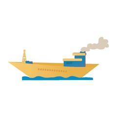 Naklejka premium tanker ship