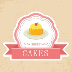 sweet cakes label