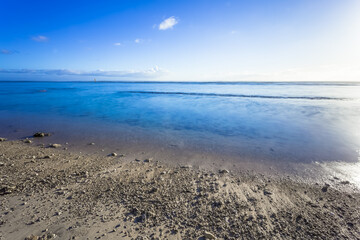 Obraz premium beach and sea, l’Hermitage, Saint-Gilles-les-Bains, Reunion Island 