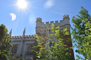 the tower of the old castle, Gothic architecture