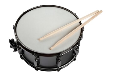 Fototapeta na wymiar Black Drum and Wooden Drum Stick