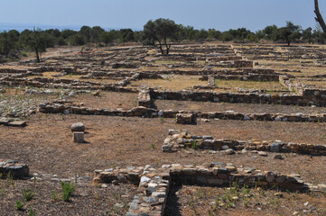 Olynthus ruins in Chalkidiki