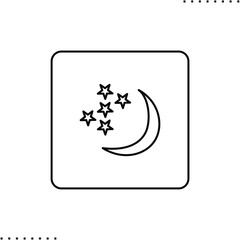 Turkmenistan square flag vector icon in outlines 
