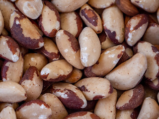 close up of  Brazil nuts background
