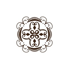 decorative floral tattoo design