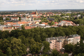 Fototapeta na wymiar Brandenburg an der Havel; Blick vom Marienberg in Richtung Neustadt