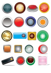 collection of button template