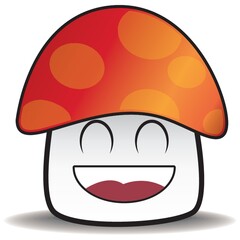 mushroom laughing