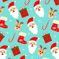 christmas pattern decor paper vector illustration