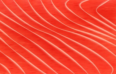 Salmon fish meat background texture pattern, vector fillet for sushi food. Orange red salmon fish background, Japanese cuisine dish, sushi and sashimi raw seafood cooking filet