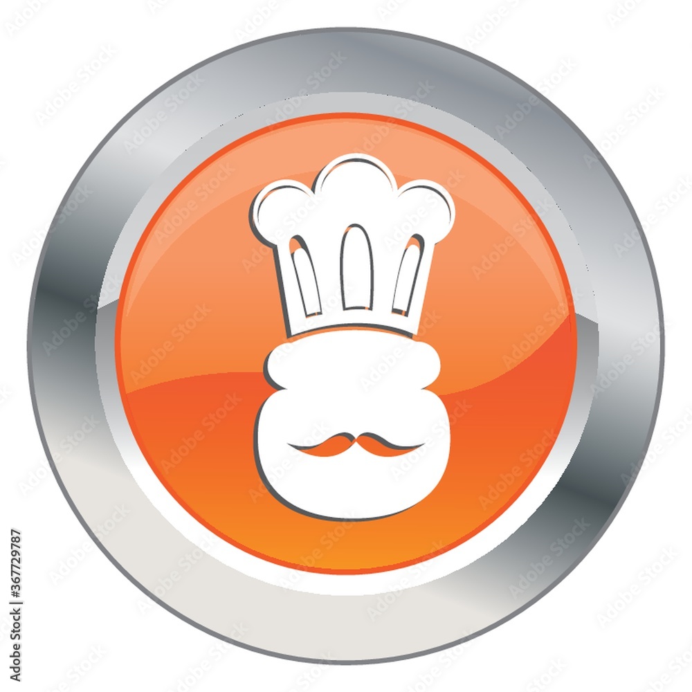 Sticker chef button