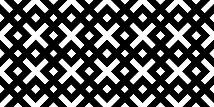 Illustration of a black crosshatch pattern isolated on a white background