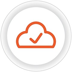 cloud with check mark button