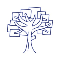 tree with rectangular leaves