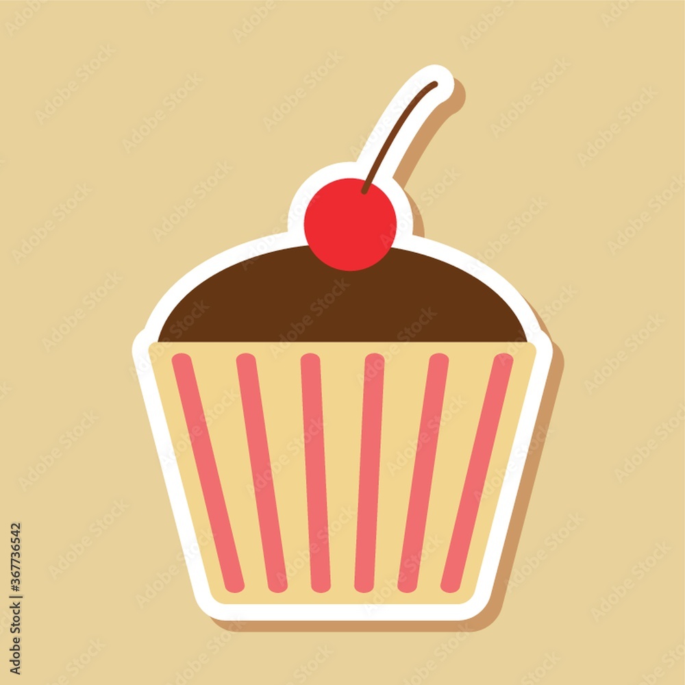 Wall mural cupcake