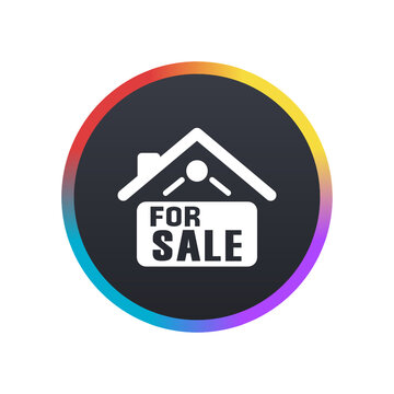 Home For Sale Sign -  Push Button