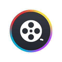 Film Reel -  Push Button