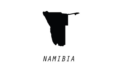Namibia map vector illustration