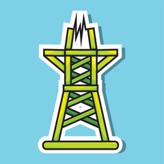 electric transmission tower