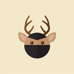 reindeer wearing mask