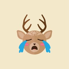 reindeer crying