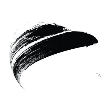 Texture Background. Circle Brush Stroke . Grunge Shape . vector