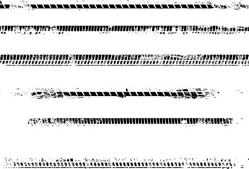 Vector Print Textured Tire Track . Design Element .Bike thread silhouette