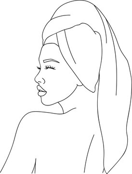 recommend clip art: Hair Towel