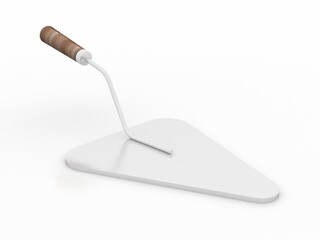 3d illustration Trowel Work construction tool