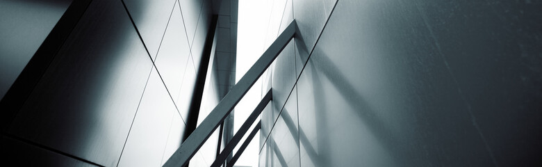 Glass exterior.  Website header or banner