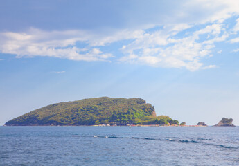 Sveti Nikola , Island from Montenegro in Adriatic Sea