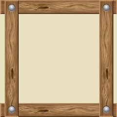 wooden frame