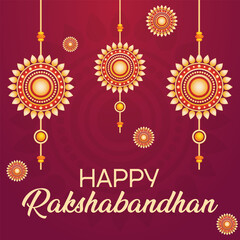 Decorative greeting cards on Rakhi or Raksha bandhan festival