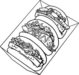 Gua bao, Steamed buns, Chinese food, Taiwanese Gua Bao, Asian food, Chinese cuisine, Pork Buns, Bbq pork bao isolated on white background
