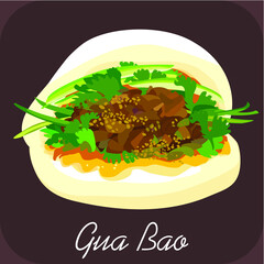 Gua bao, Steamed buns, Chinese food, Taiwanese Gua Bao, Asian food, Chinese cuisine, Pork Buns, Bbq pork bao
