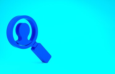 Blue Medical analysis icon isolated on blue background. Medicine help. Pharmacy medication symbol. Minimalism concept. 3d illustration 3D render.