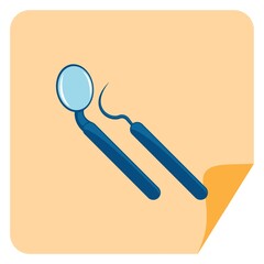 dentist mirror and pick