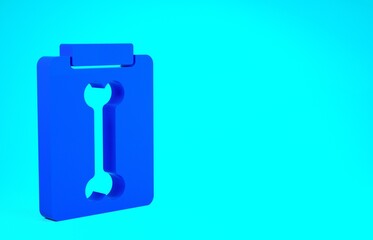 Blue X-ray shots icon isolated on blue background. Minimalism concept. 3d illustration 3D render.