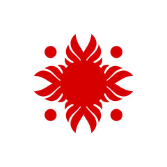 Japan flag red sun logo icon sign ornament mystical emblem Hand drawn Abstract design Fashion print for clothes apparel greeting invitation card badge banner poster flyer book food sushi menu websites