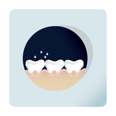 shiny tooth
